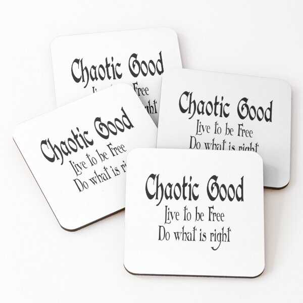 Item preview, Chaotic Good Tabletop Alignment Typography designed and sold by yjepcnoeaeg93.