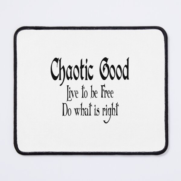 Item preview, Chaotic Good Tabletop Alignment Typography designed and sold by yjepcnoeaeg93.