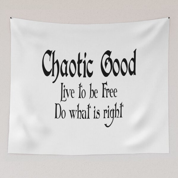 Item preview, Chaotic Good Tabletop Alignment Typography designed and sold by yjepcnoeaeg93.
