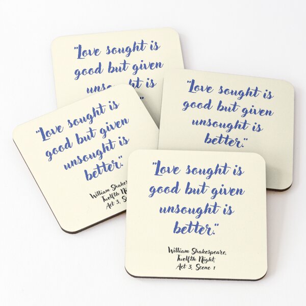 Item preview, Fleek Shakespeare Quote from Twelfth Night designed and sold by CharlottePlaceArt.