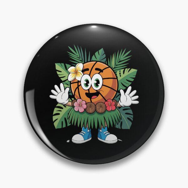 Item preview, Cute Hawaiian Basketball Ball Tropical Beach Summer Vacation designed and sold by FaithAbbott.