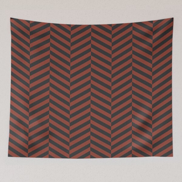 Item preview, Rust And Charcoal Herringbone Pattern designed and sold by pattern-archive.
