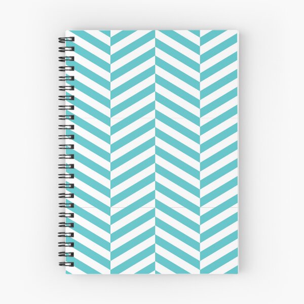Item preview, White And Aqua Herringbone Pattern designed and sold by pattern-archive.