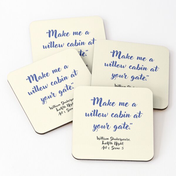 Item preview, Sick Shakespeare Quote from Twelfth Night designed and sold by CharlottePlaceArt.