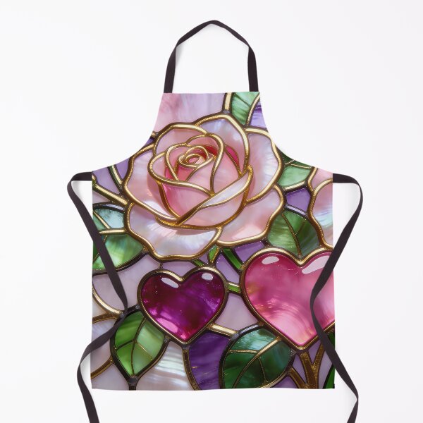 Item preview, Stained Glass Hearts and Roses designed and sold by CalmnessbyChoice.