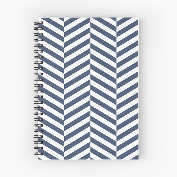 Item preview, White And Blue Herringbone Pattern designed and sold by pattern-archive.