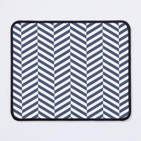 Item preview, White And Blue Herringbone Pattern designed and sold by pattern-archive.