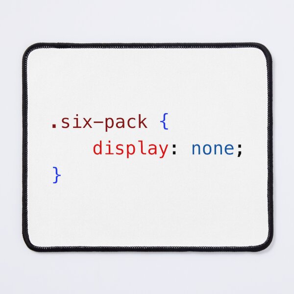 Item preview, CSS six-pack display none designed and sold by ArtyPants82.