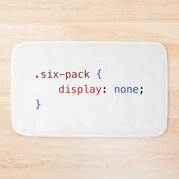 Item preview, CSS six-pack display none designed and sold by ArtyPants82.
