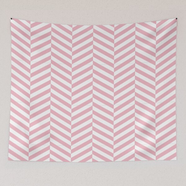 Item preview, White And Blush Herringbone Pattern designed and sold by pattern-archive.