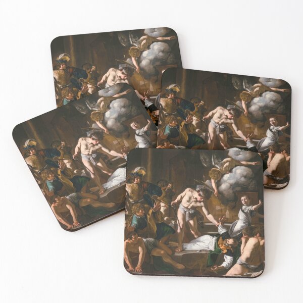 Item preview, Caravaggio Martyrdom Saint Matthew Baroque Religious Painting Art designed and sold by TheSoulOfArt.