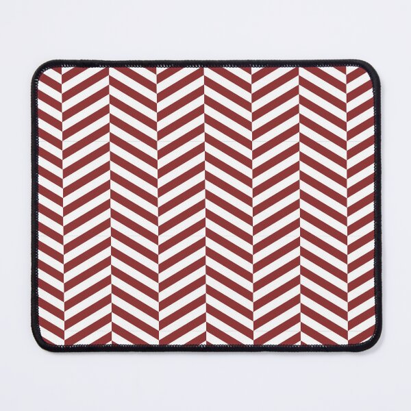 Item preview, White And Brick Red Herringbone Pattern designed and sold by pattern-archive.