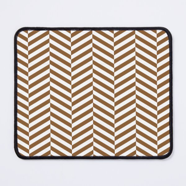 Item preview, White And Bronze Herringbone Pattern designed and sold by pattern-archive.