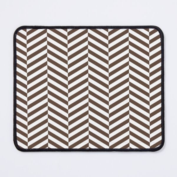 Item preview, White And Brown Herringbone Pattern designed and sold by pattern-archive.