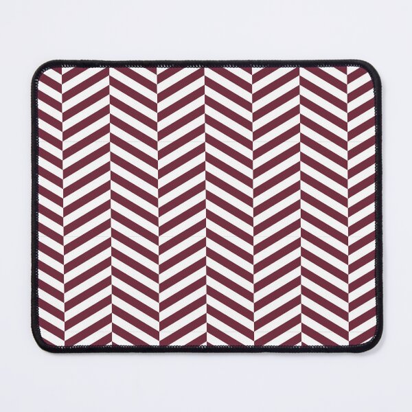 Item preview, White And Burgundy Herringbone Pattern designed and sold by pattern-archive.
