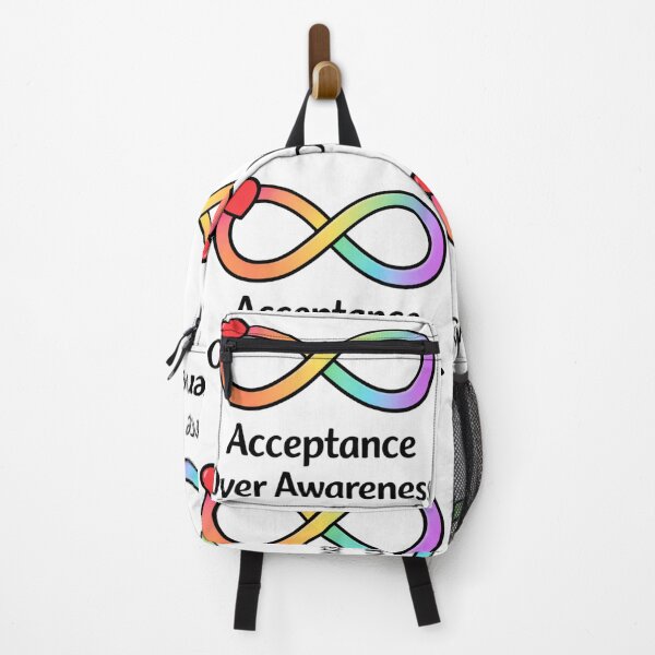 Item preview, Acceptance Over Awareness Infinity Symbol – Autism Acceptance Neurodiversity Pride Design designed and sold by SirensSageStone.