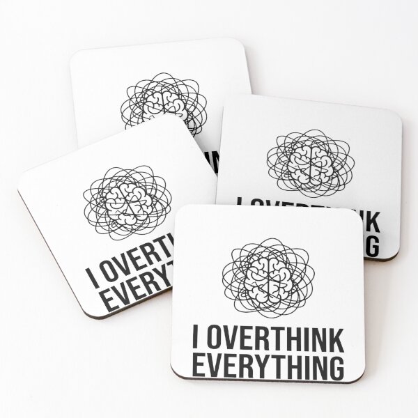 Item preview, I Overthink Everything Funny Anxiety Shirt – Relatable Overthinker Quote Design designed and sold by MobMarketdesign.