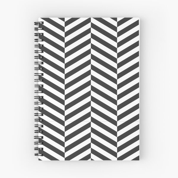 Item preview, White And Charcoal Herringbone Pattern designed and sold by pattern-archive.