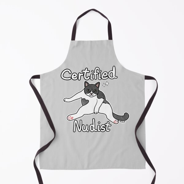 Item preview, Certified Nudist Cat – Funny Cat Meme designed and sold by Blupunk.