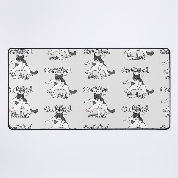 Item preview, Certified Nudist Cat – Funny Cat Meme designed and sold by Blupunk.