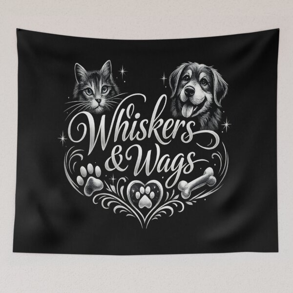 Item preview, Whiskers and Wags Pet Lover Design designed and sold by DAXIFY.