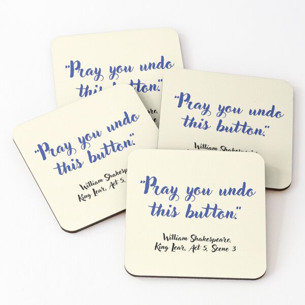 Item preview, Chill Shakespeare Quote from King Lear designed and sold by CharlottePlaceArt.