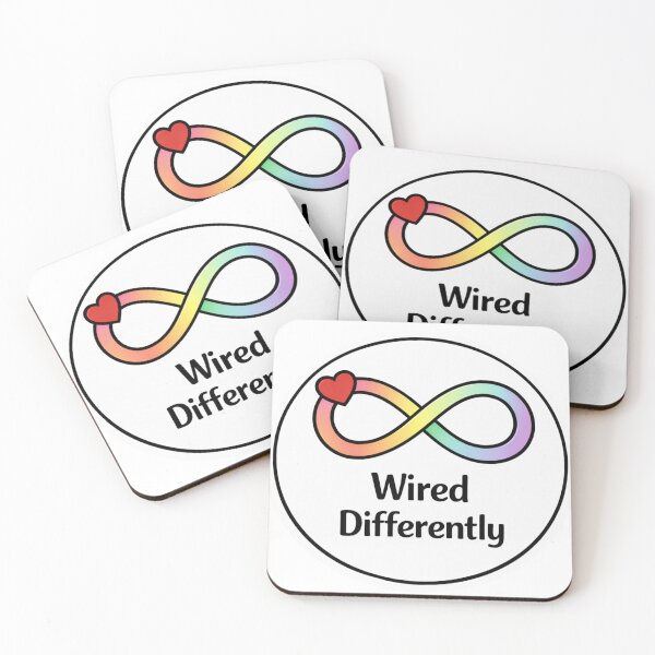 Item preview, Wired Differently Infinity Symbol – Neurodiversity Autism Acceptance Neurodivergent Pride Design designed and sold by SirensSageStone.