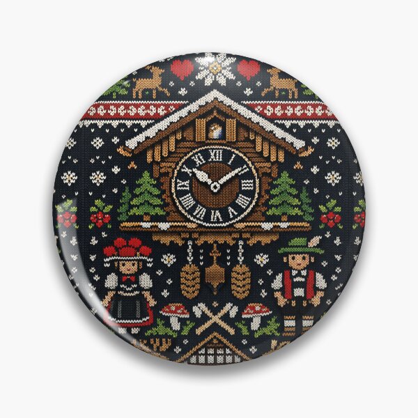 Item preview, Black Forest cuckoo clock knitting pattern idyll designed and sold by Mauswohn.
