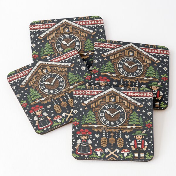 Item preview, Black Forest cuckoo clock knitting pattern idyll designed and sold by Mauswohn.
