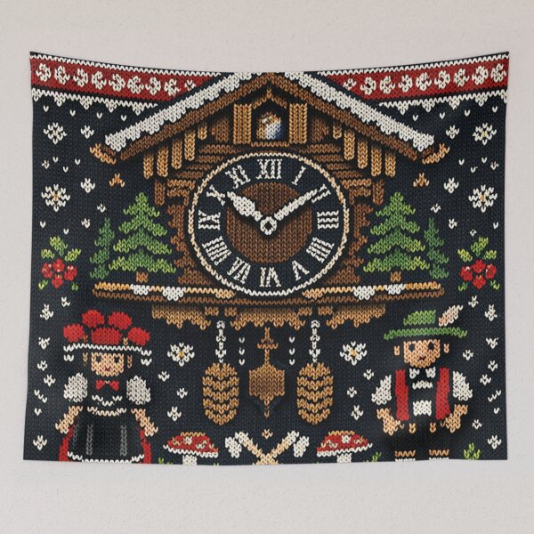 Item preview, Black Forest cuckoo clock knitting pattern idyll designed and sold by Mauswohn.