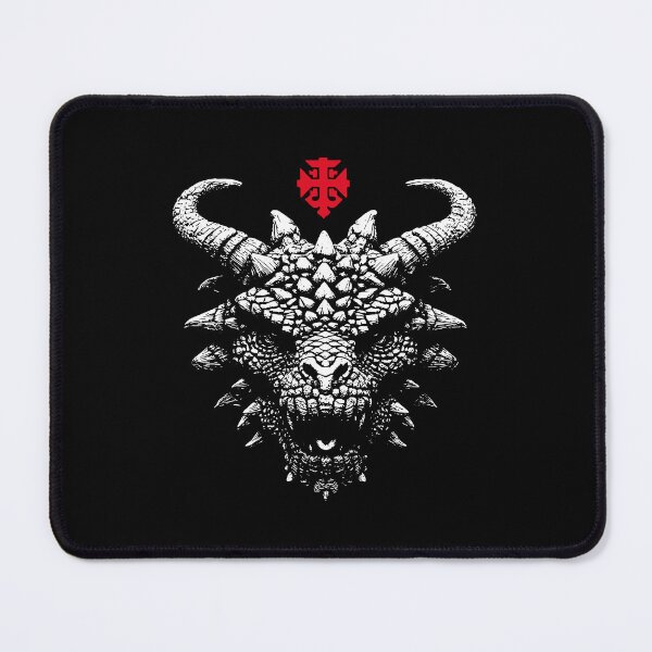 Item preview, Huge white epic brutal dragon face designed and sold by 127sm.
