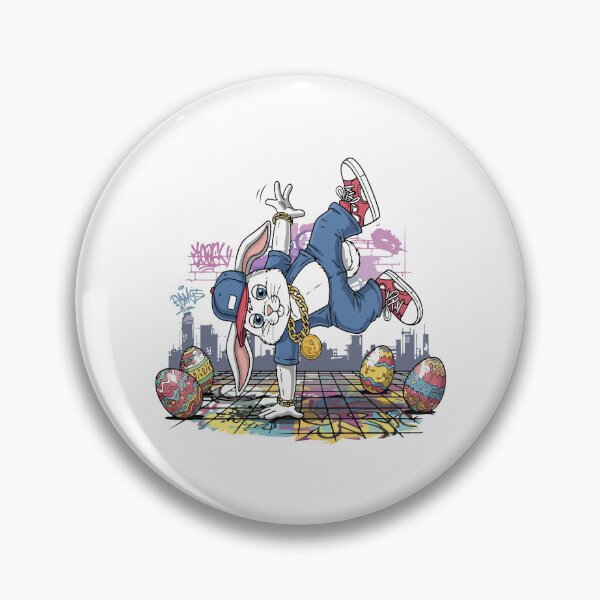 Item preview, hip hop easter Bunny Breakdancer designed and sold by Uglyandcute.
