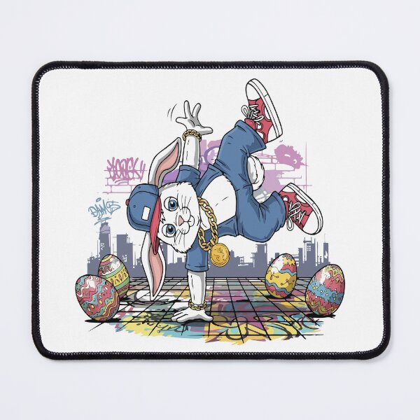 Item preview, hip hop easter Bunny Breakdancer designed and sold by Uglyandcute.