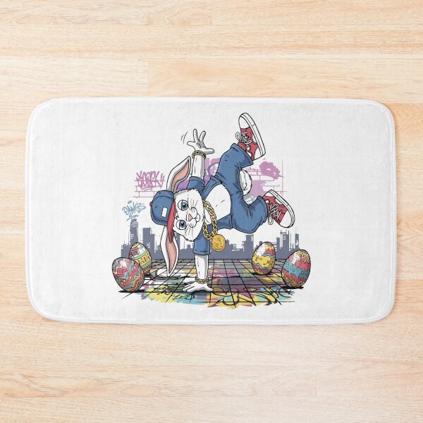 Item preview, hip hop easter Bunny Breakdancer designed and sold by Uglyandcute.