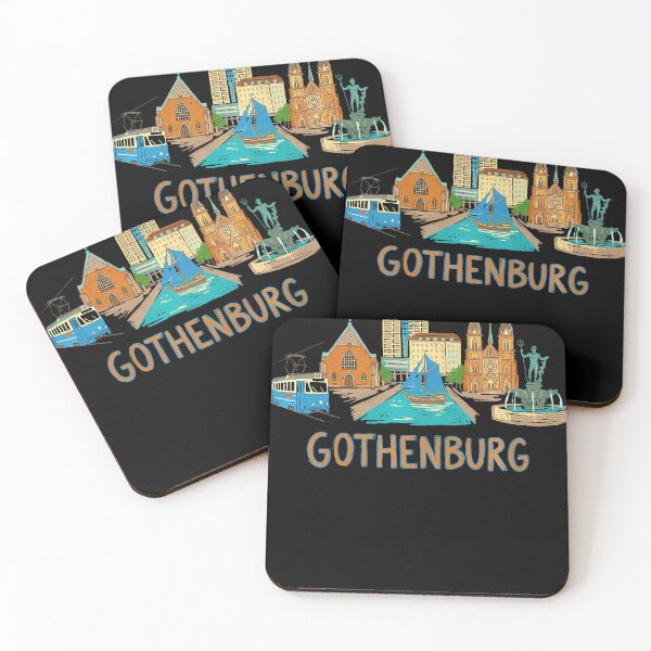 Item preview, Gothenburg Sweden Travel Souvenir City Landmark Gift designed and sold by LilianneTriarsi.