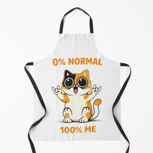 Item preview, 0% Normal 100% Me Funny Cat Shirt designed and sold by PawTheory.