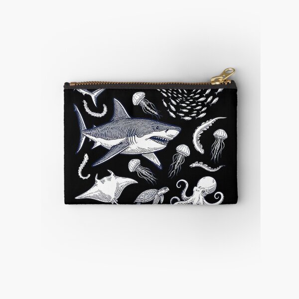 Item preview, Sharks Jellyfish Octopus Ocean Life Illustration Premium Tri-Blend designed and sold by hqmofoo35.