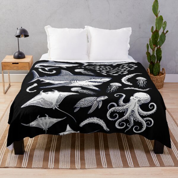 Item preview, Sharks Jellyfish Octopus Ocean Life Illustration Premium Tri-Blend designed and sold by hqmofoo35.