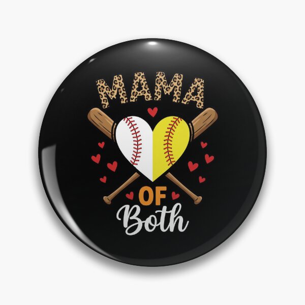 Item preview, Mama of Both Baseball Softball Mom Game Day Cute Leopard Mama designed and sold by OlakunleOloroz.