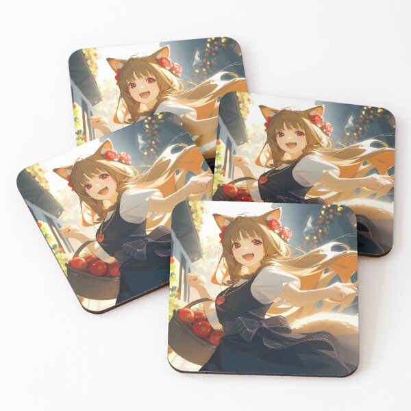 Item preview, Holo spice and wolf Joyful Village Run With Apples designed and sold by Tokyonomad.