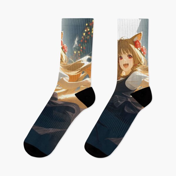 Item preview, Holo spice and wolf Joyful Village Run With Apples designed and sold by Tokyonomad.