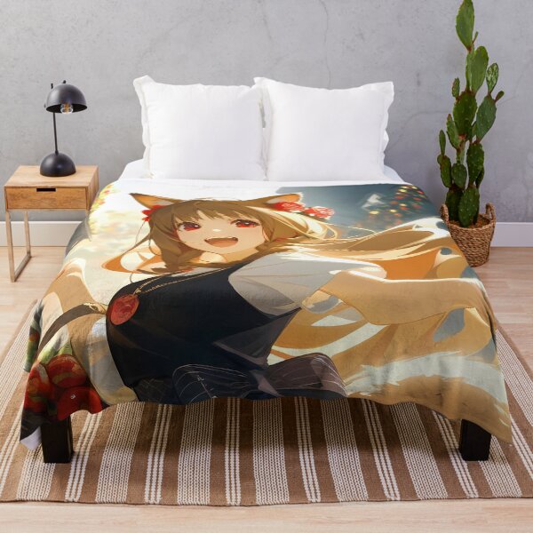 Item preview, Holo spice and wolf Joyful Village Run With Apples designed and sold by Tokyonomad.