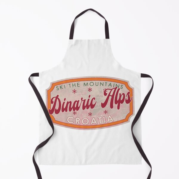 Item preview, Dinaric Alps, Croatia, Ski, textured skiing badge designed and sold by Wanderful-roads.