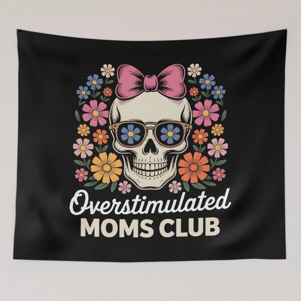 Item preview, Over Stimulated Moms Club Funny Mom Life Premium Tri-Blend designed and sold by hqmofoo35.