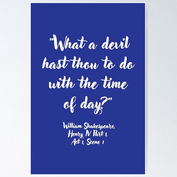 Item preview, Fleek Shakespeare Quote from Henry the Fourth designed and sold by CharlottePlaceArt.