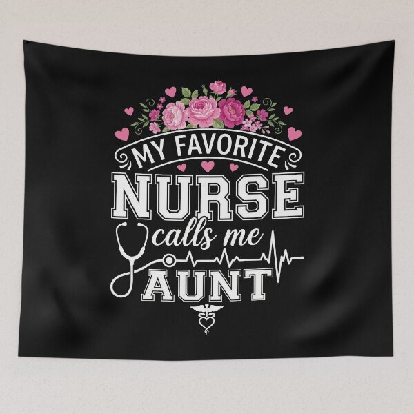 Item preview, Mothers Day My Favorite Nurse Calls Me Aunt Flower designed and sold by OlakunleOloroz.