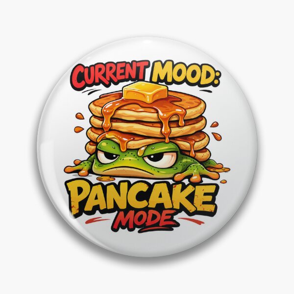 Item preview, Current Mood Pancake Mode Funny Frog Breakfast Meme designed and sold by the-dovlat.