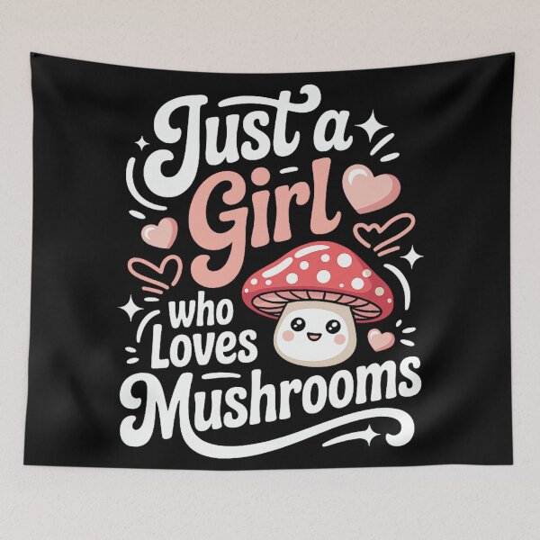 Item preview, I am just a Girl who Loves Mushrooms and cottagecore Life Premium Tri-Blend designed and sold by hqmofoo35.