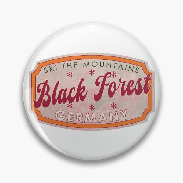Artikelvorschau, Schwarzwald, Deutschland, Ski, strukturiertes Skiabzeichen entworfen und verkauft von Wanderful-roads.