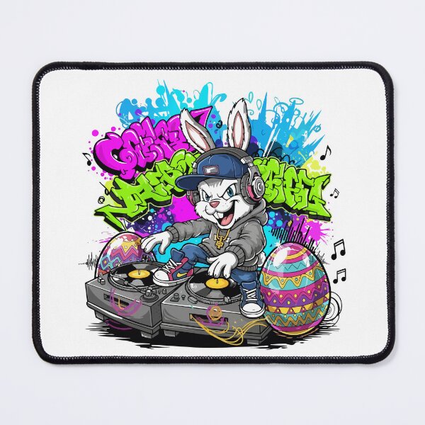 Item preview, hip hop easter DJ Bunny Beats designed and sold by Uglyandcute.